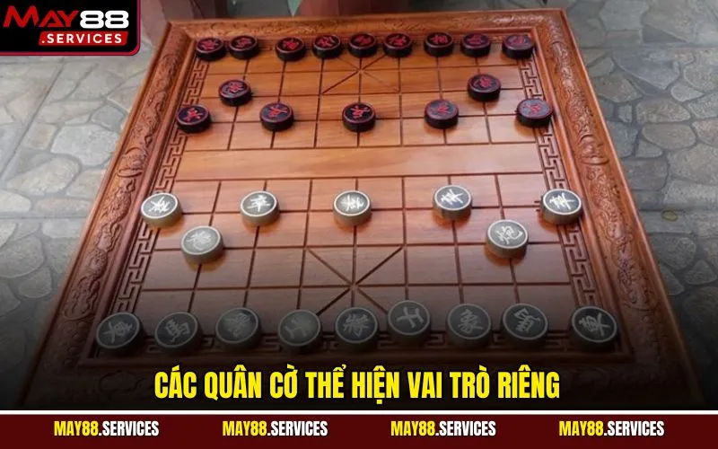 Các quân cờ thể hiện vai trò riêng